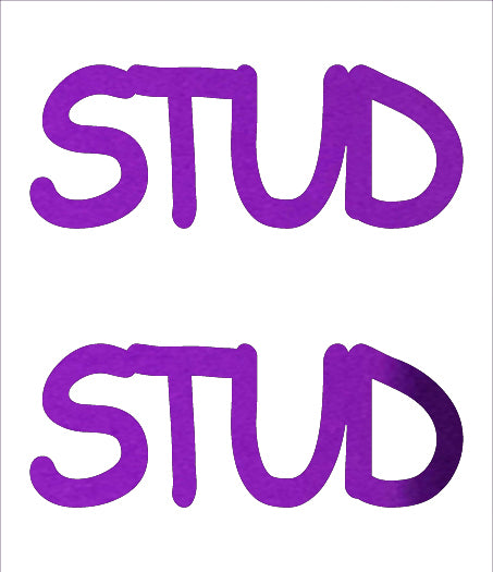 Custom-Buzz Word - STUD Purple