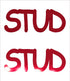 Custom-Buzz Word - STUD Red