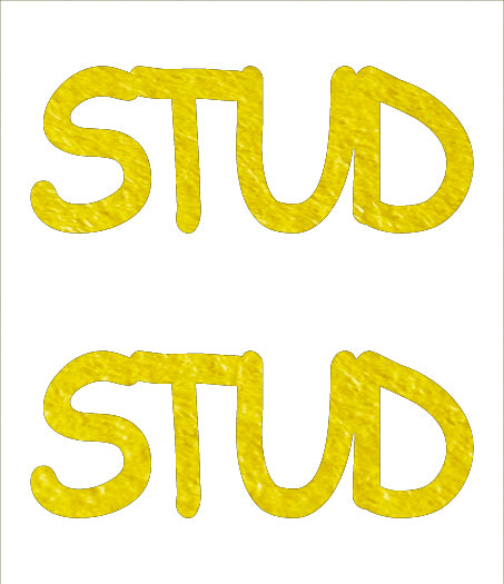 Custom-Buzz Word - STUD Yellow Paper