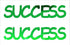 Custom-Buzz Word - SUCCESS Green