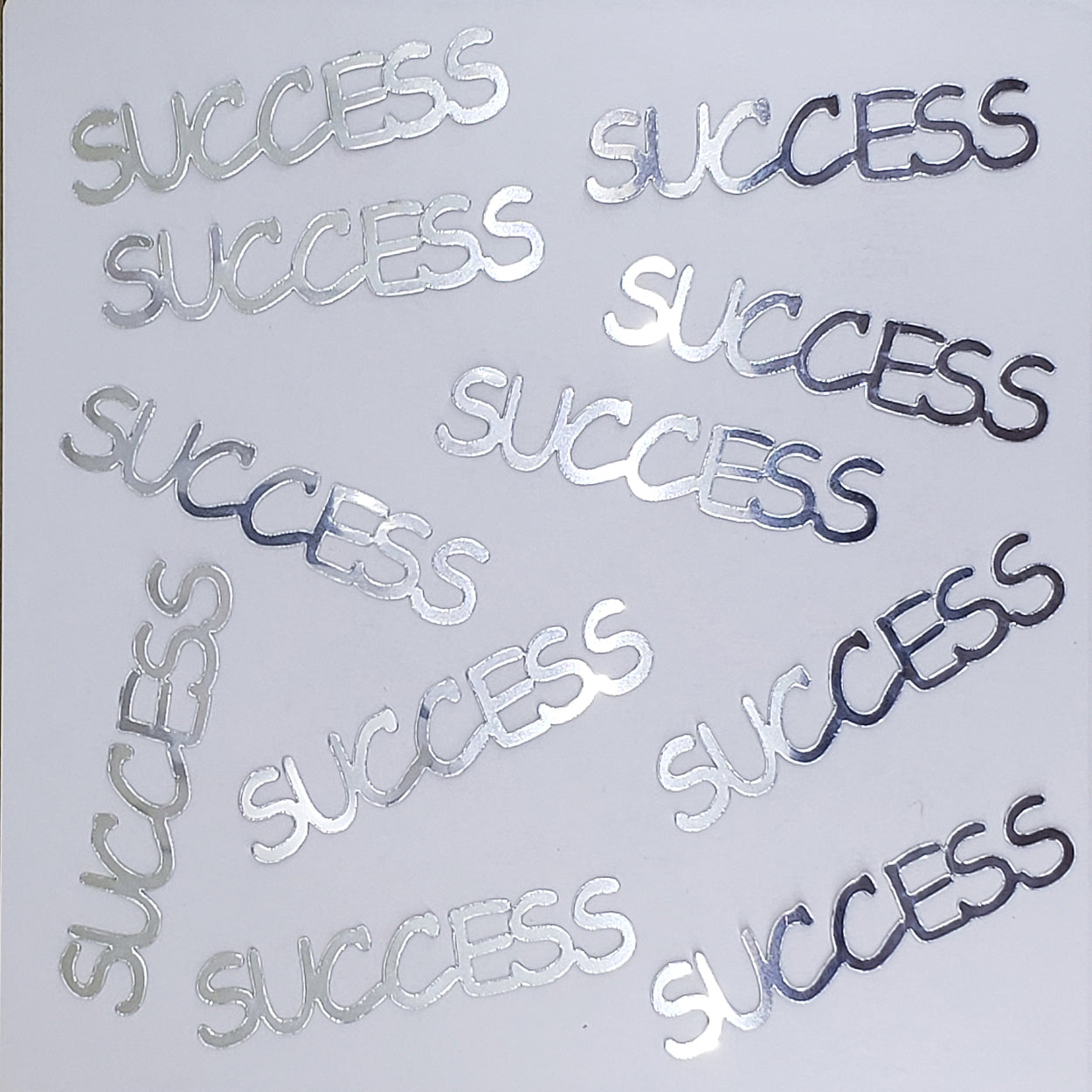 Custom-Buzz Word - SUCCESS Silver