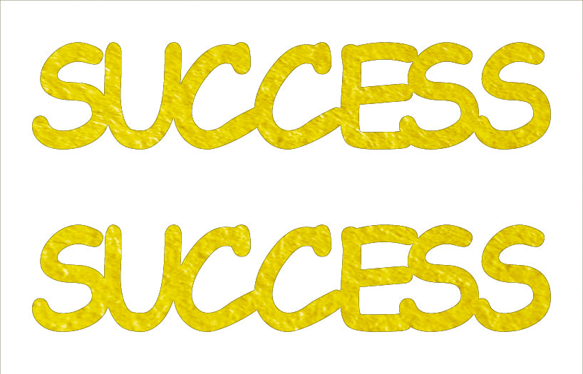 Custom-Buzz Word - SUCCESS Yellow Paper