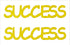 Custom-Buzz Word - SUCCESS Yellow Paper