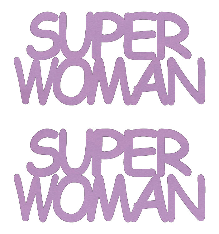 Custom-Buzz Word - SUPER WOMAN Pink