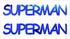 Custom-Buzz Word - SUPERMAN Blue Royal