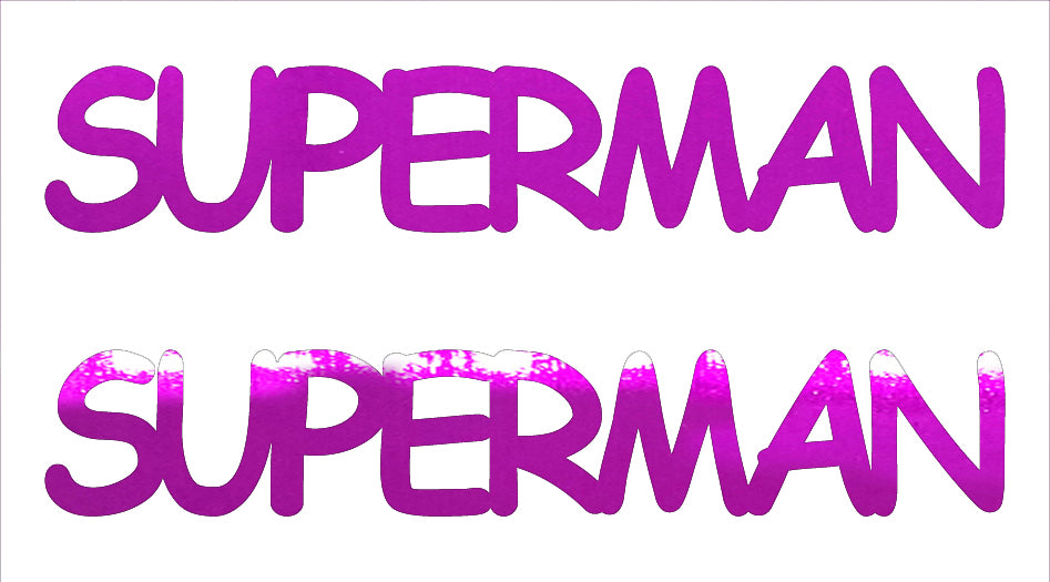 Custom-Buzz Word - SUPERMAN Fuchsia