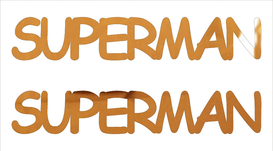 Custom-Buzz Word - SUPERMAN Orange