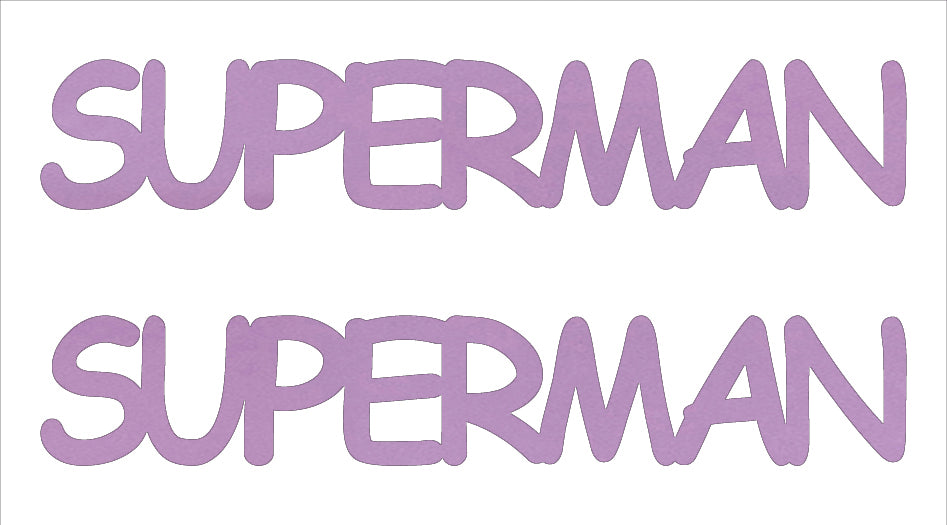 Custom-Buzz Word - SUPERMAN Pink