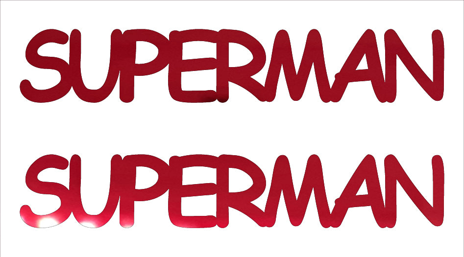 Custom-Buzz Word - SUPERMAN Red