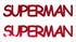 Custom-Buzz Word - SUPERMAN Red