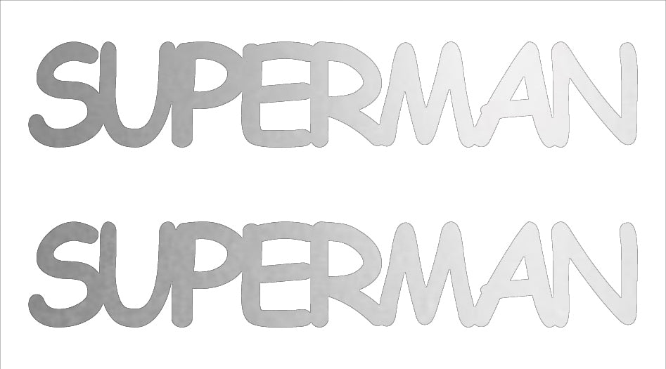 Custom-Buzz Word - SUPERMAN Silver