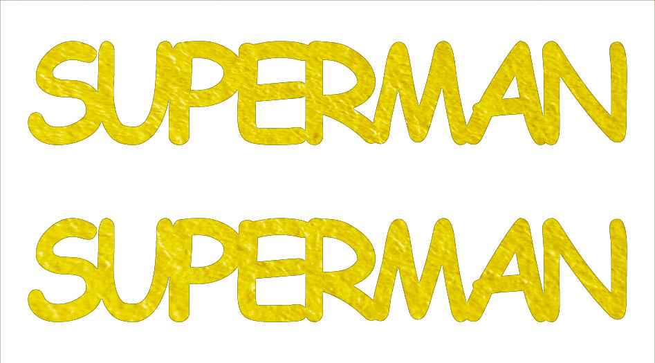 Custom-Buzz Word - SUPERMAN Yellow Paper