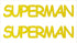 Custom-Buzz Word - SUPERMAN Yellow Paper