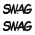 Custom-Buzz Word - SWAG Black