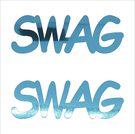 Custom-Buzz Word - SWAG Blue Sky