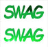 Custom-Buzz Word - SWAG Green