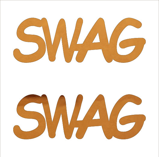 Custom-Buzz Word - SWAG Orange