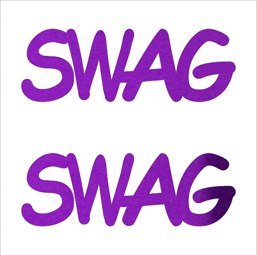 Custom-Buzz Word - SWAG Purple