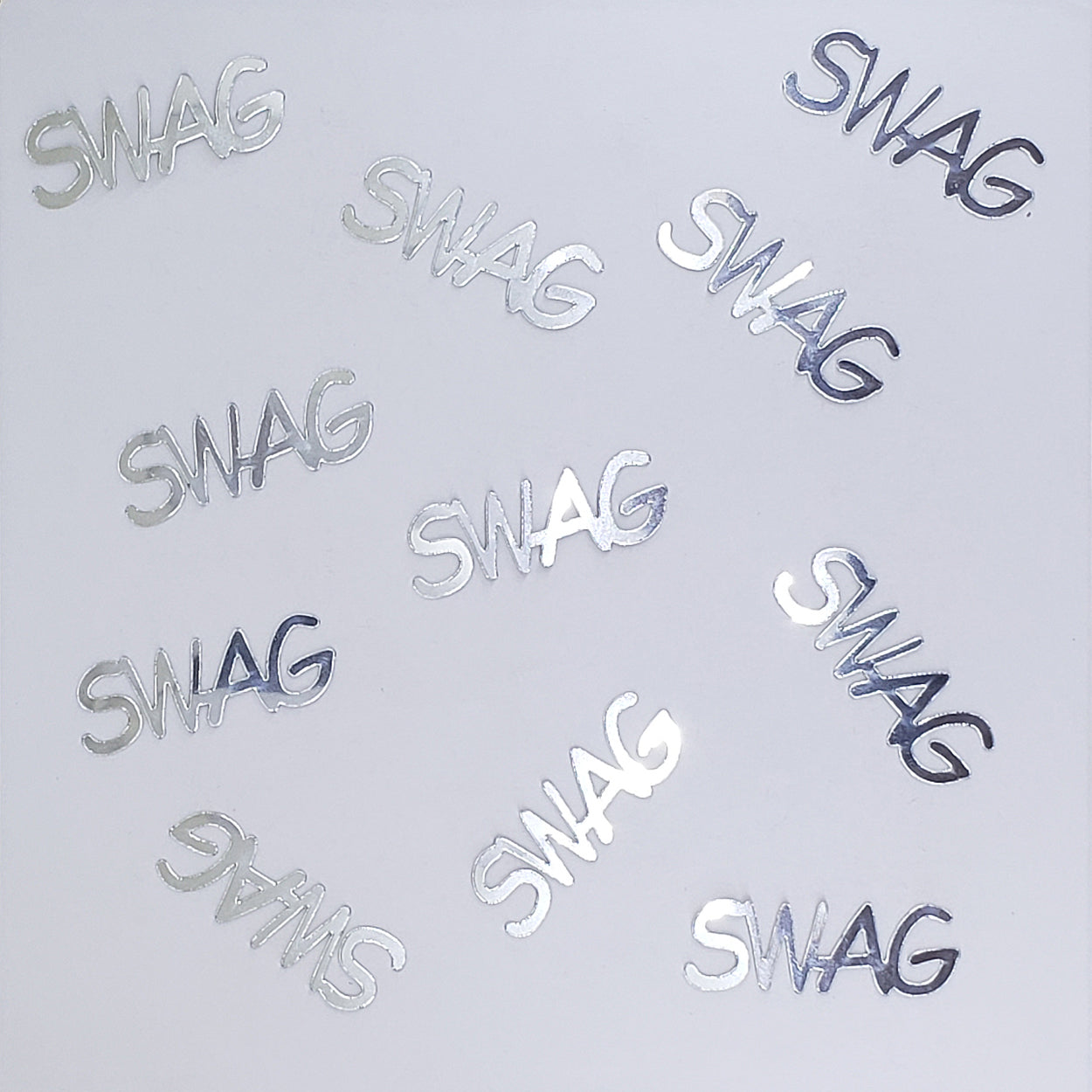 Custom-Buzz Word - SWAG Silver