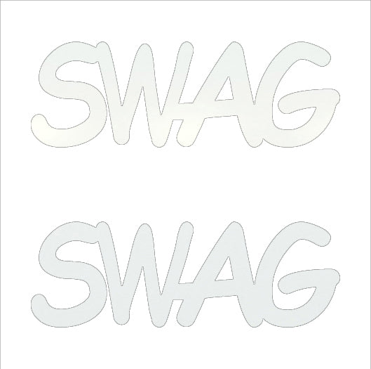 Custom-Buzz Word - SWAG White