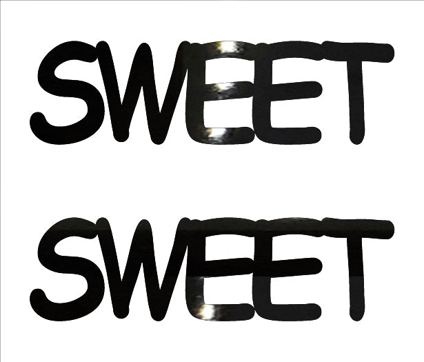 Custom-Buzz Word - SWEET Black