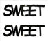 Custom-Buzz Word - SWEET Black