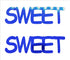 Custom-Buzz Word - SWEET Blue Royal