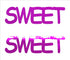 Custom-Buzz Word - SWEET Fuchsia