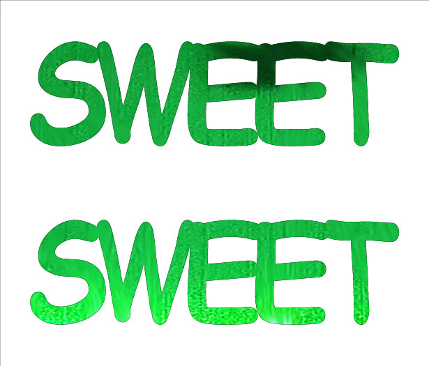 Custom-Buzz Word - SWEET Green