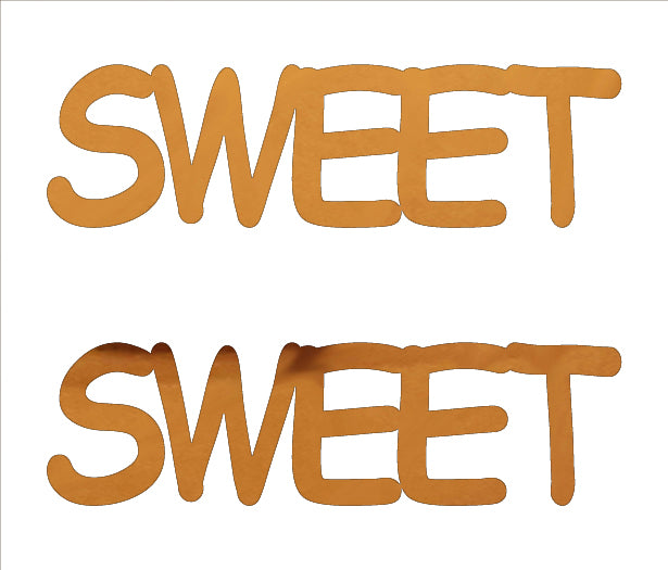 Custom-Buzz Word - SWEET Orange