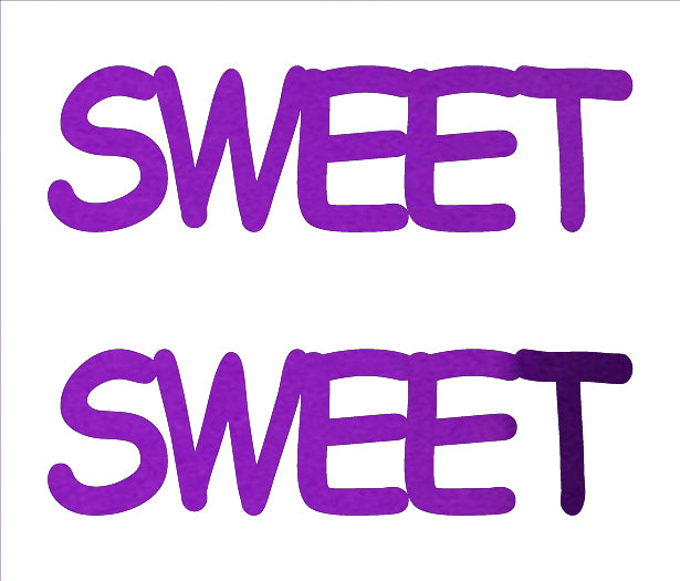 Custom-Buzz Word - SWEET Purple