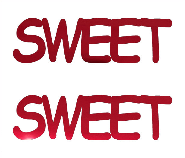 Custom-Buzz Word - SWEET Red