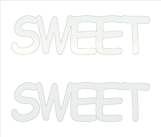 Custom-Buzz Word - SWEET White