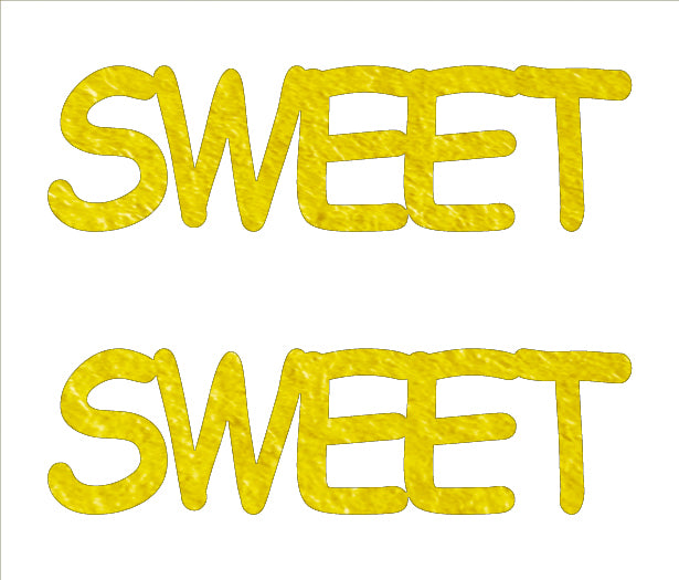 Custom-Buzz Word - SWEET Yellow Paper