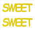 Custom-Buzz Word - SWEET Yellow Paper