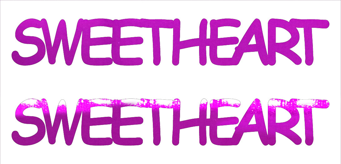 Custom-Buzz Word - SWEETHEART Fuchsia