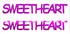 Custom-Buzz Word - SWEETHEART Fuchsia