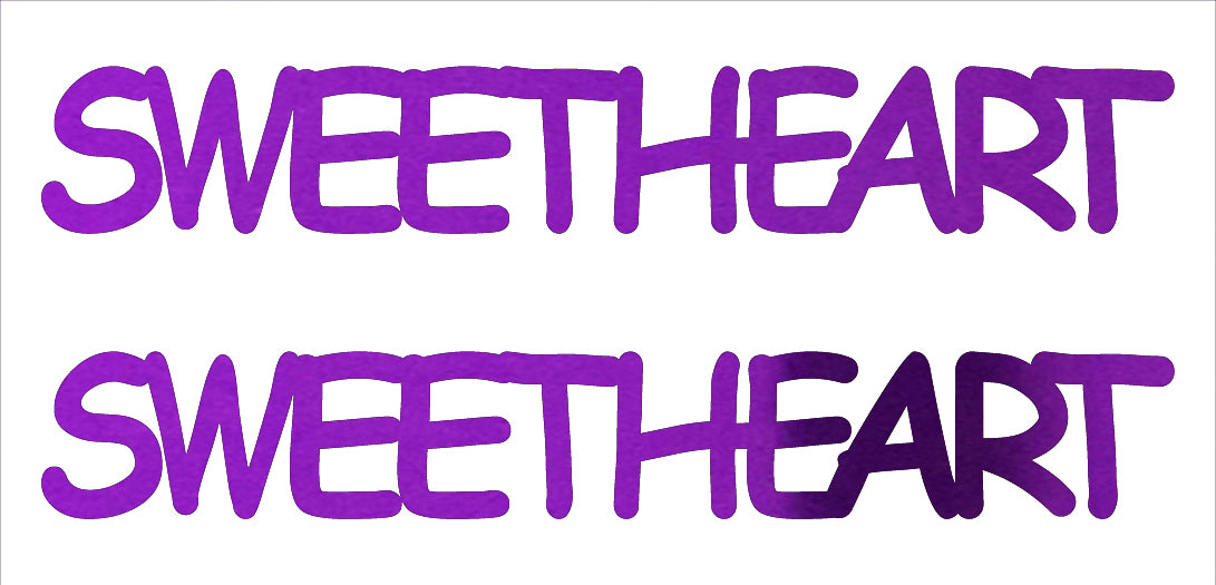 Custom-Buzz Word - SWEETHEART Purple