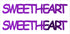 Custom-Buzz Word - SWEETHEART Purple