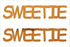 Custom-Buzz Word - SWEETIE Orange