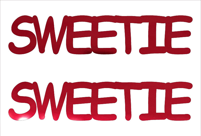 Custom-Buzz Word - SWEETIE Red