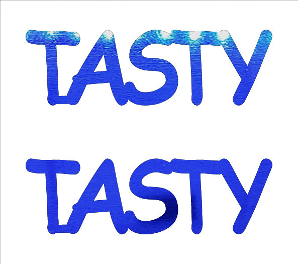 Custom-Buzz Word - TASTY Blue Royal