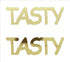 Custom-Buzz Word - TASTY Gold