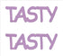 Custom-Buzz Word - TASTY Pink