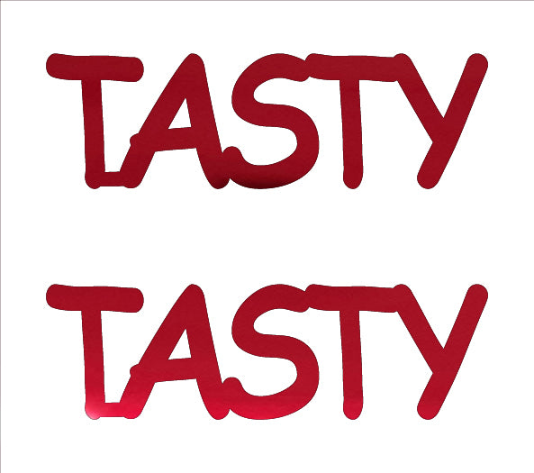 Custom-Buzz Word - TASTY Red