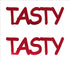 Custom-Buzz Word - TASTY Red