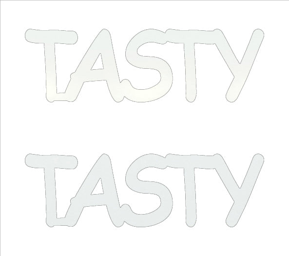 Custom-Buzz Word - TASTY White