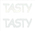 Custom-Buzz Word - TASTY White