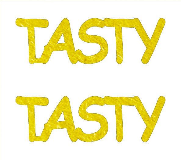 Custom-Buzz Word - TASTY Yellow Paper