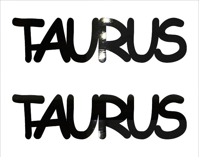 Custom-Buzz Word - TAURUS Black